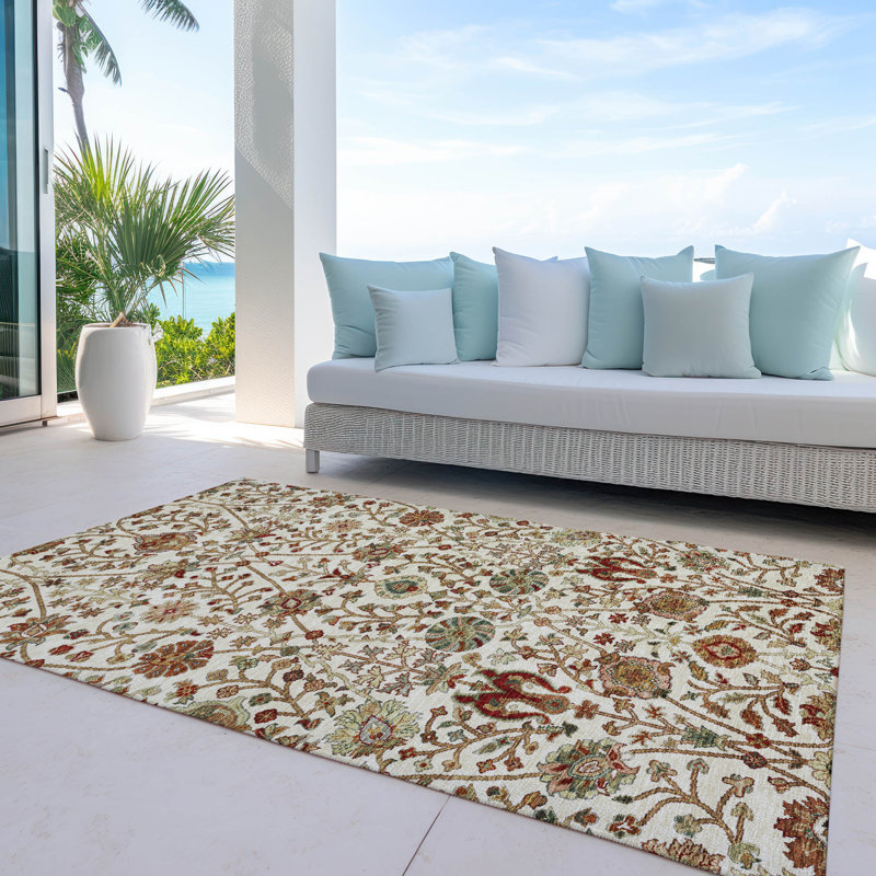 Chayil Area Rug with Non-Slip Backing, Rectangle 9' x 12'
