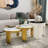 Brass 4 In 1 Self-Defined Nesting Round Coffee Table/End Table-701192714