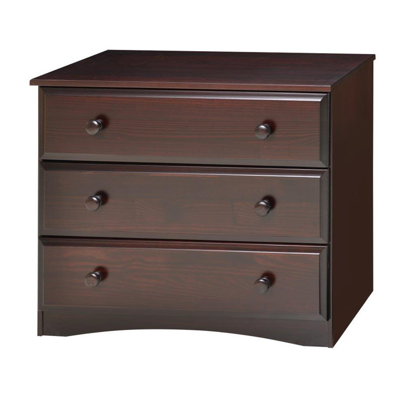 Commode 3 tiroirs Alayna, Cappuccino