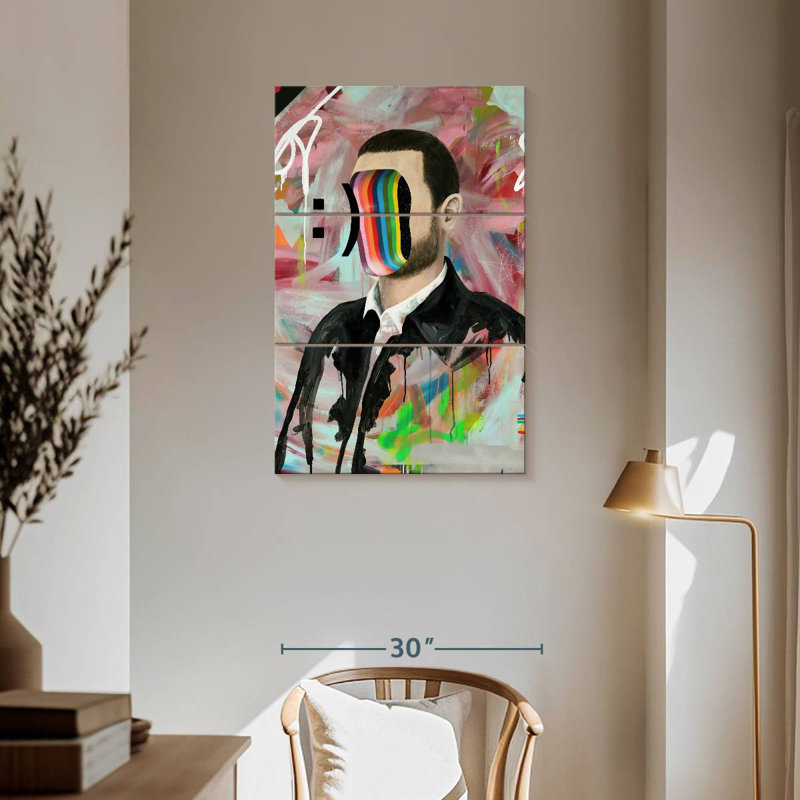 Leisha Smiley Face, 57" H x 36" W