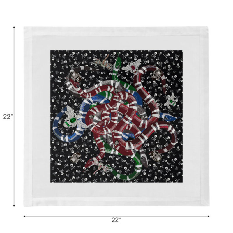 Cotton Blend No Pattern Square Napkin