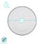 Argon Tableware - White Enamel Side Plates - 20cm - Black/Grey
