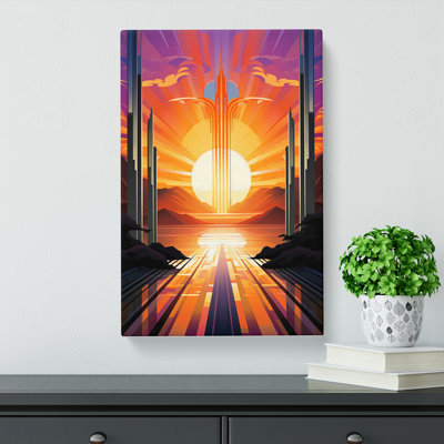 Deco Sunset Futurism - Print