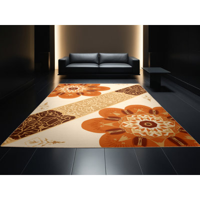 Tapis marocain d'inspiration mondiale Paesyn Marigold