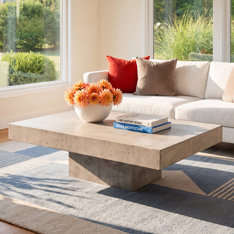 Dove Pedestal Coffee Table