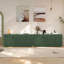 Buffet 59 po avec 4 portes, texture ondulée 3D, rangement autoportant pour la salle à manger et le salon-311221057