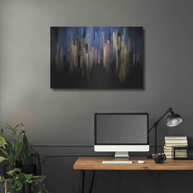 «Spirits Rising» par David Manlove - peinture sans cadre, 24" H x 36" W x 0.13" D