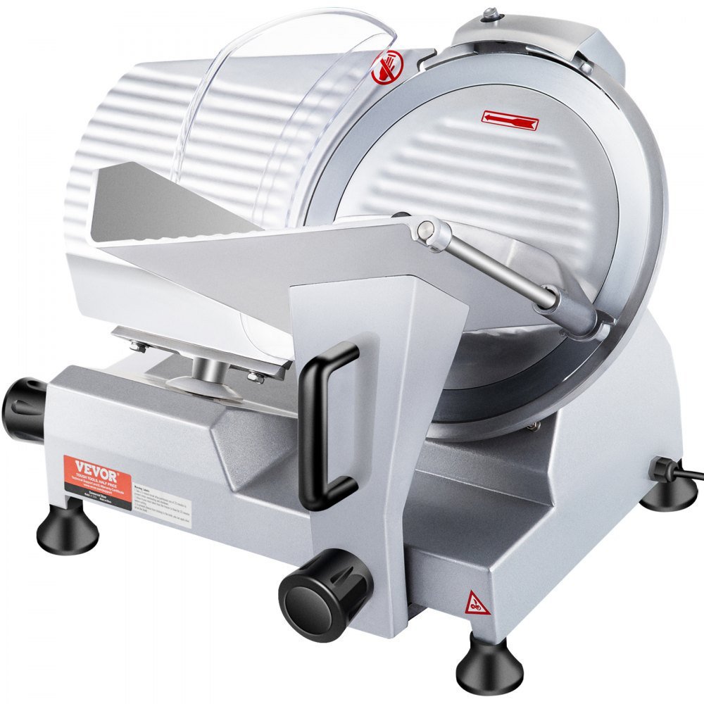 Stellweilan Tessberg 240W Commercial Meat Slicer, Electric Deli... 350-400RPM Meat Slicer, 0 - 0.47 inch Thickness Adjustable for... 