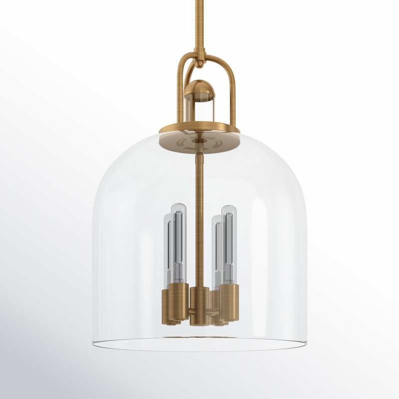 Alwaleed 4 - Light Unique/Statement Pendant, Aged Gold