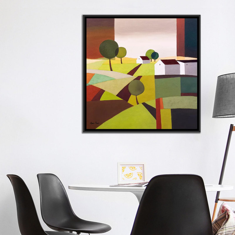 « hamlet vi », reproduction sur toile, H 18 po x l 18 po x P 1,5 po, Toile avec cadre noir, Pas de tapis