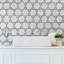 Classico Bardiglio Hex Dimension 7" x 8" Porcelain Patterned Wall & Floor Tile-346242628