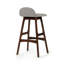 Ensemble de 2 tabourets de bar 28,5 po Mid-Century-166021437-166021439