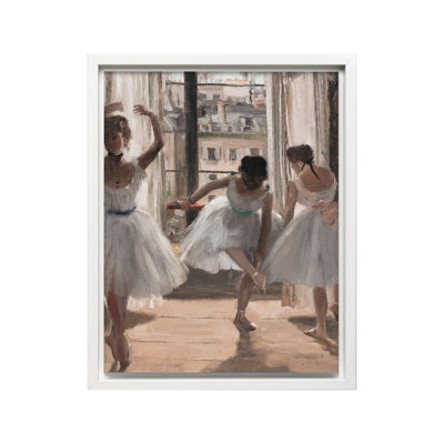 Edgar Degas - Trois danseurs dans une salle d'exercice