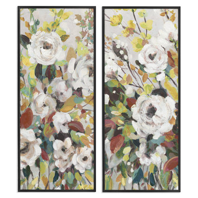  «Bright Cottage Gardens», ensemble de 2 estampes numériques par Carol Robinson