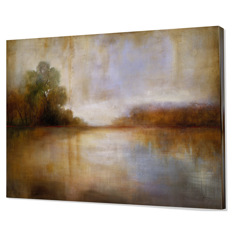 « serene moment », peinture sur toile tendue, H 12 po x l 8 po x P 1 po