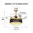 42'' Ceiling Fan with LED Lights