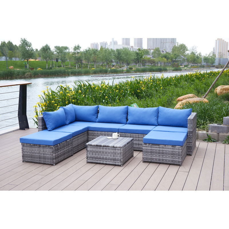 Patio Sofa With Cushions