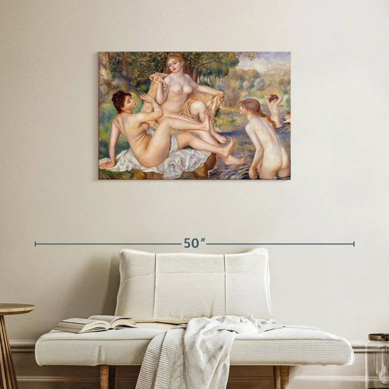 Leisha The Large Bathers, H 24 po x l 36 po