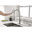 Robinet de cuisine rétractable à poignée simple avec accessoires-86880023