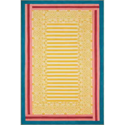 Modern Multicolored Patterned Woven Floor Carpet