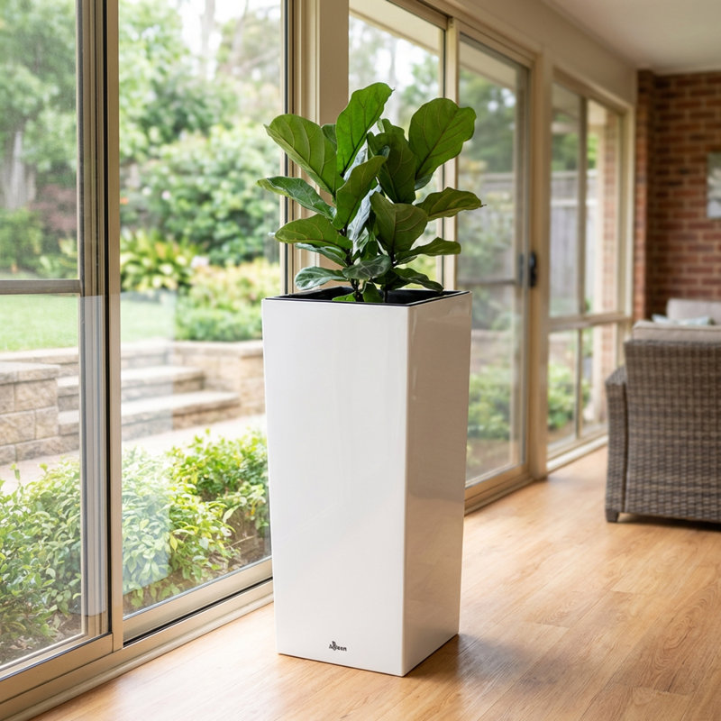 Modena Self-Watering Planter, Pillar