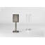 Gatsby 9.75" Clear Table Lamp