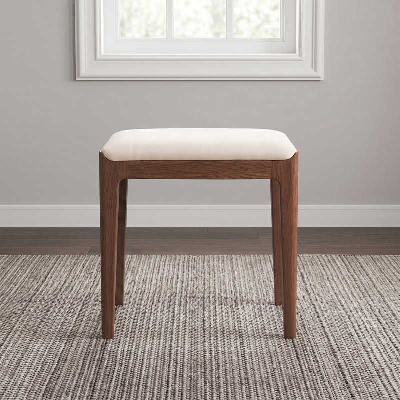  Tabouret de coiffeuse Lumi, Chêne brun, Cream