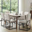Ensemble de chaises d'appoint en chenille 19,9 po H (ensemble de 6)-689483829-702746737