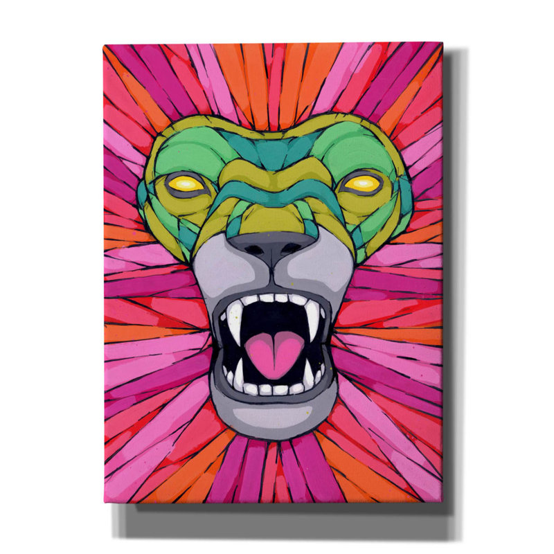 Sur toile, H 54 po x l 40 po x P 1,5 po