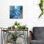  «Abstract Pouring O» par Jean Plout, art mural en métal, 12 po x 12 po-1228595802