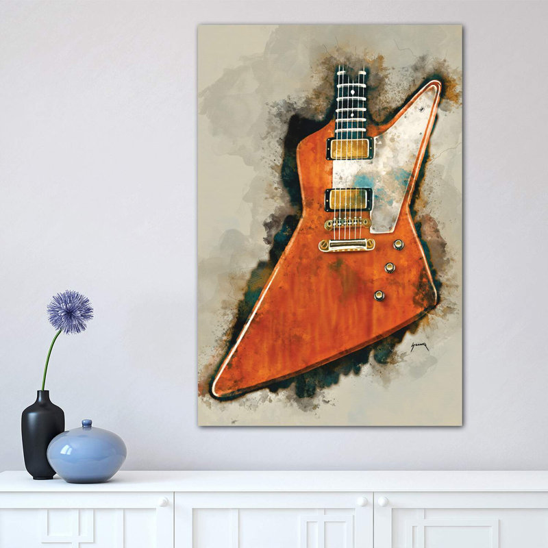 The Edge's Electric Guitar - Wrapped Canvas Print, 66.04 cm H x 45.72 cm W x 1.91 cm D