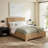 Waynesville Modern 28"W 1 Drawer Fully Assembled Oak Wood Nightstand with Built-In Powerstation and USB-443795100