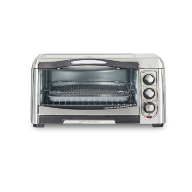 Hamilton Beach Digital Air Fryer Toaster Oven, 6 Slice Capacity, Black With  Stainless Steel Accents, 31220