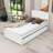 Twin Size Wooden Platform Bed With Trundle-964603944