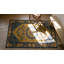 Antique Ningxia Chinese Medallion Yellow 1800s Rug