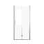 Porte de douche 37 à 36 po x 72 po, verre trempé de 1/4 po (6 mm), cadre en aluminium