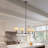 Costa Wrought Iron 4-Light Linear Chandelier-2016872218