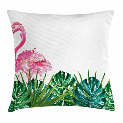 Nature Botanical Artwork with Leaves Indoor / Outdoor Floral 36"" Throw Pillow Cover -  Ambesonne, min_31396_26x26