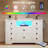 10-drawer 47.2" W Dresser With led lights and power outlets, Wooden chest of drawers With Fabric side pocket, Tv stand for bedroom Living room-636357270
