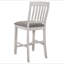 Chaise à hauteur de comptoir Nutmeg et crème rustique (ensemble de 2)