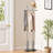 Freestanding Coat Rack With Stainless Steel Double Rods & Marble Base-1292822376-1292822375