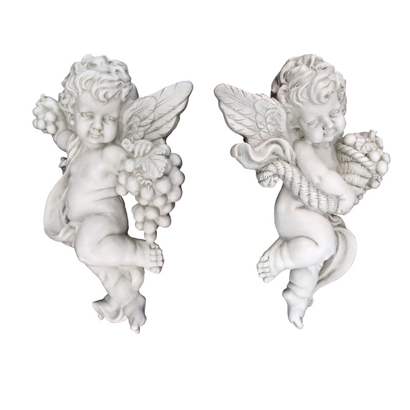 2 Piece Cherub Harvest Wall Décor Set