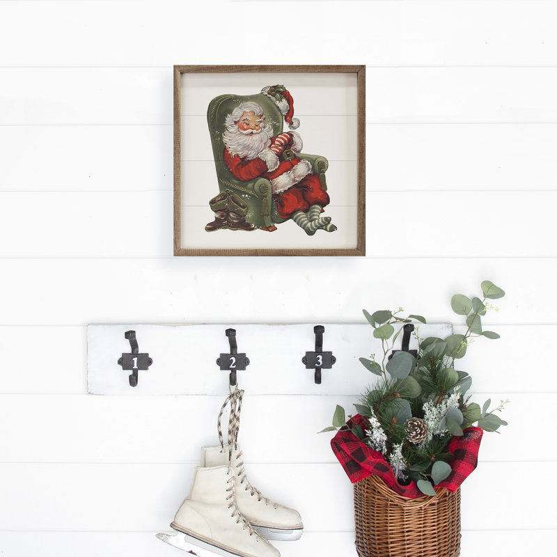 Chaise Sleeping Santa Green, H 4 po x l 4 po