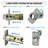 Satin Nickel Keyed (Entry) Door Lever