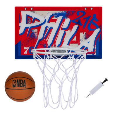 Franklin Sports NBA Philadelphia 76ers Over the Door Basketball Hoop