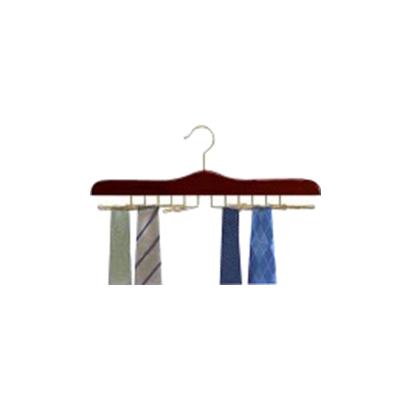 Rangement suspendu 24 crochets, Noyer / Laiton