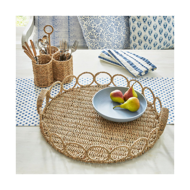 Seagrass Link Round Tray