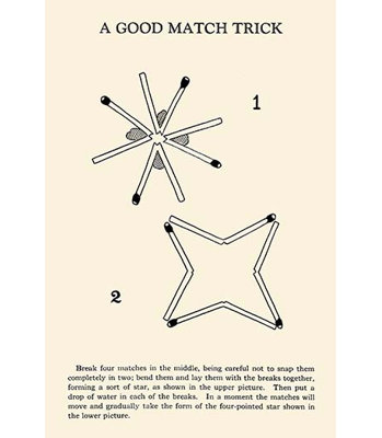 « a good match pli » par harry houdini, affiche rétro
