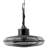 Vie Air 20 Inch Outdoor Gazebo Fan With Remote Control, 3-speed Settings, Led Lights & Quiet Operation – Matte Black Patio Cooling Fan