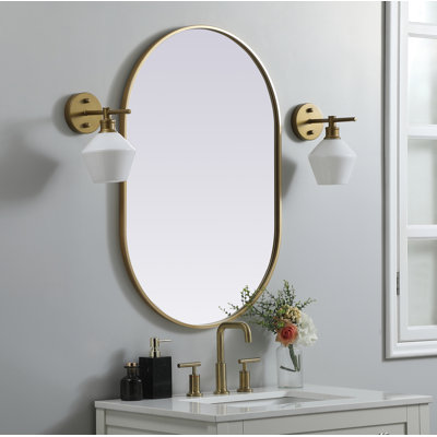 Sabine Metal Pill Wall Mirror